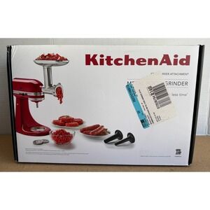 KitchenAid Metal Food Grinder Stand Mixer Attachment in Box NEW SEALED